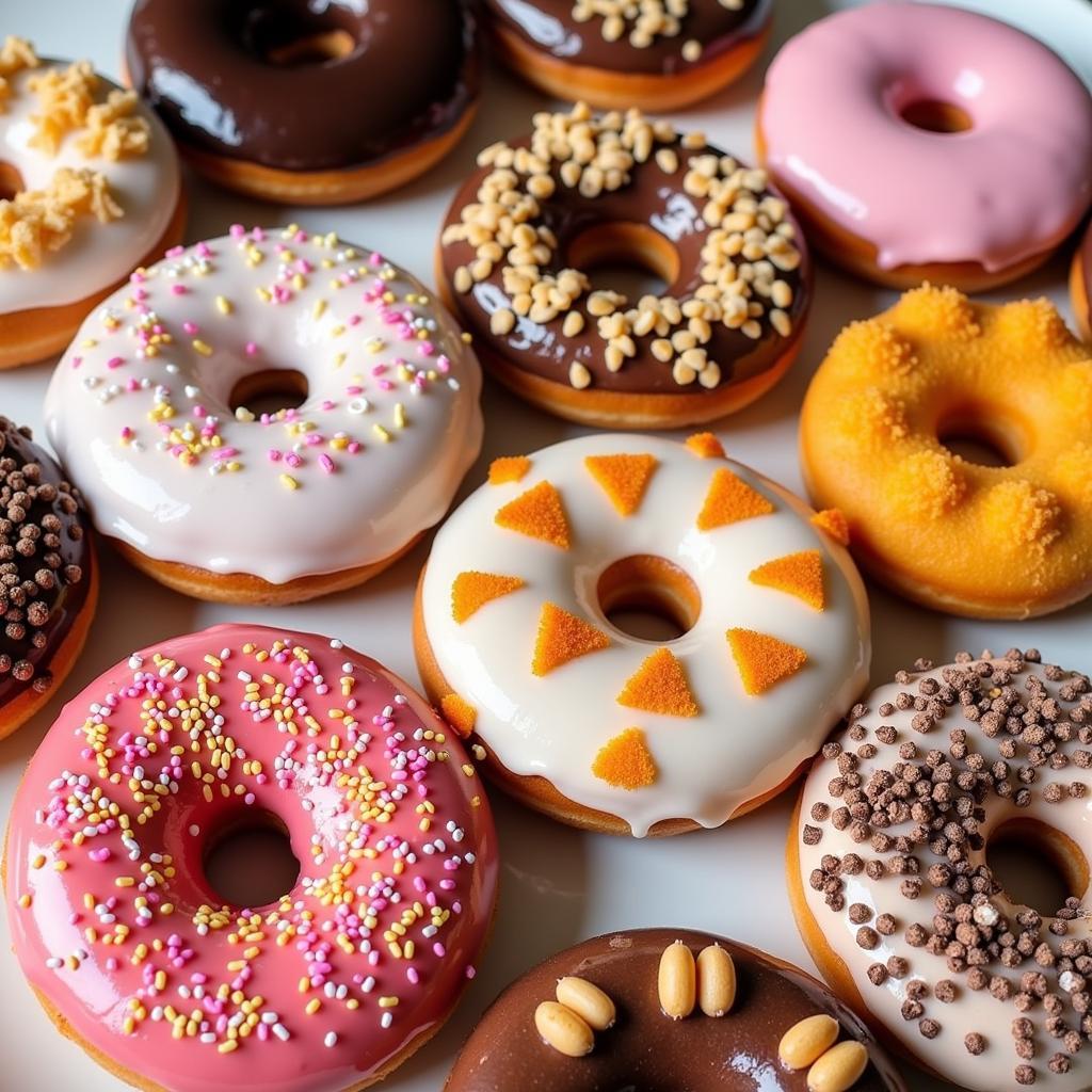 A Display of Amish Donut Variety at a Food Truck