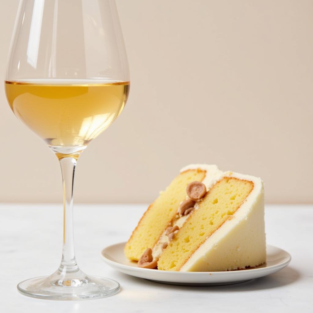 Angel Food Cake and Wine Glass Pairing