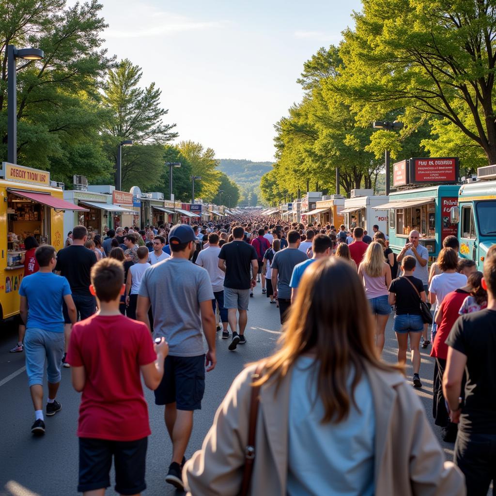 Lively Atmosphere at Anoka Food Truck Festival