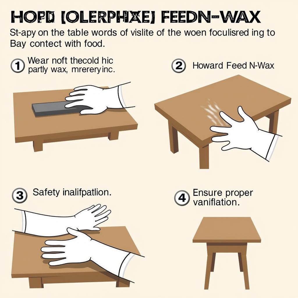 Applying Howard Feed-N-Wax Safely on a Wooden Table