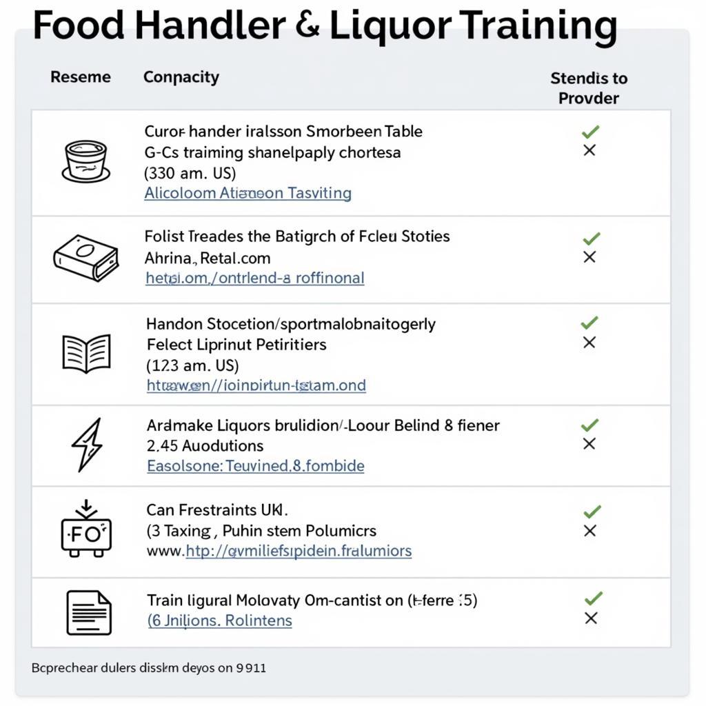 Arizona Food and Liquor Training Resources