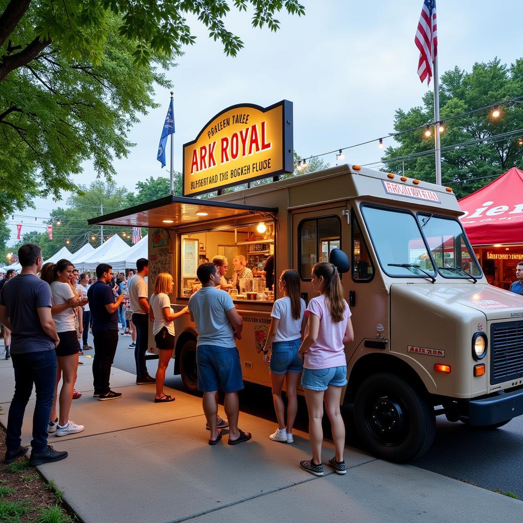 Ark Royal Food Truck Parked at a Local Event