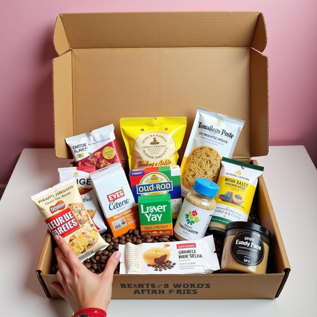 Unboxing an Around the World Food Box