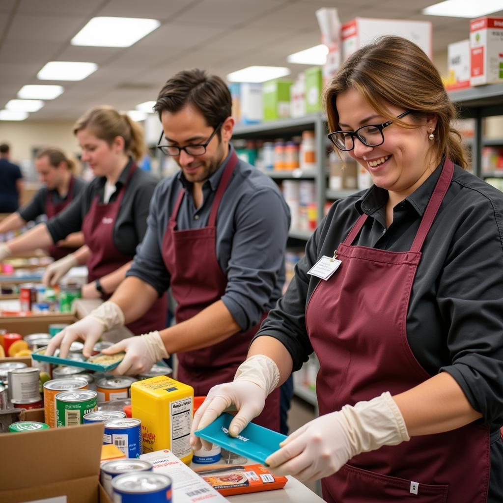 Ashtabula Food Pantry Volunteers at Work