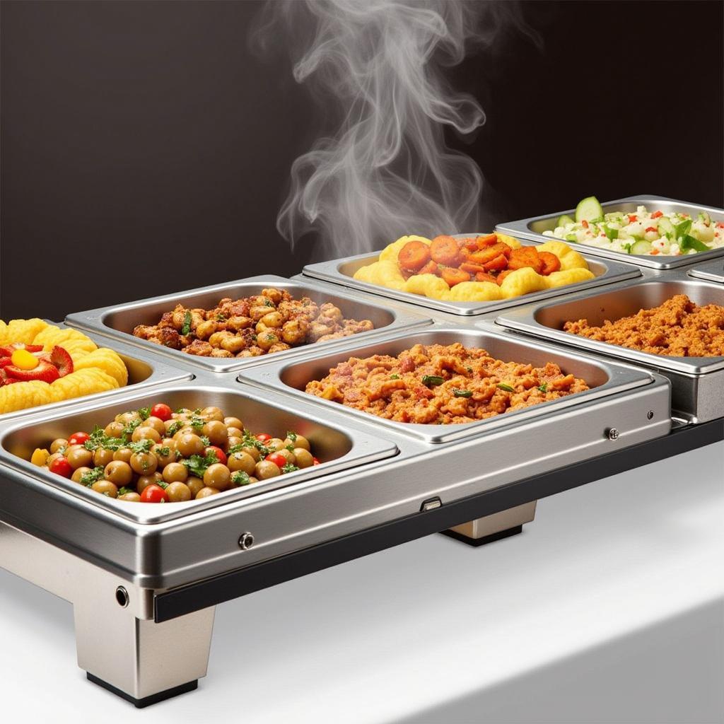 Atosa Food Warmer in a Buffet Setup