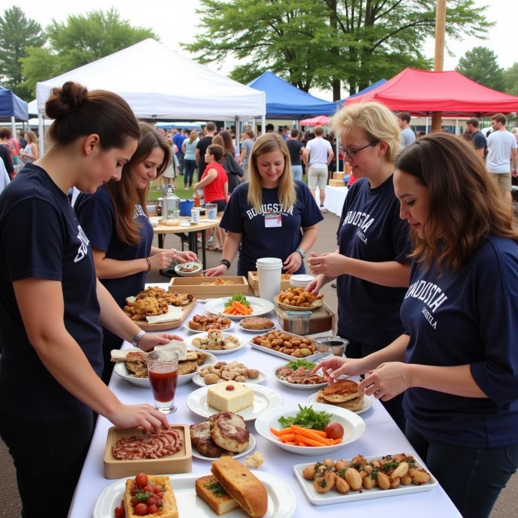 Local vendors at the Augusta Food Festival.