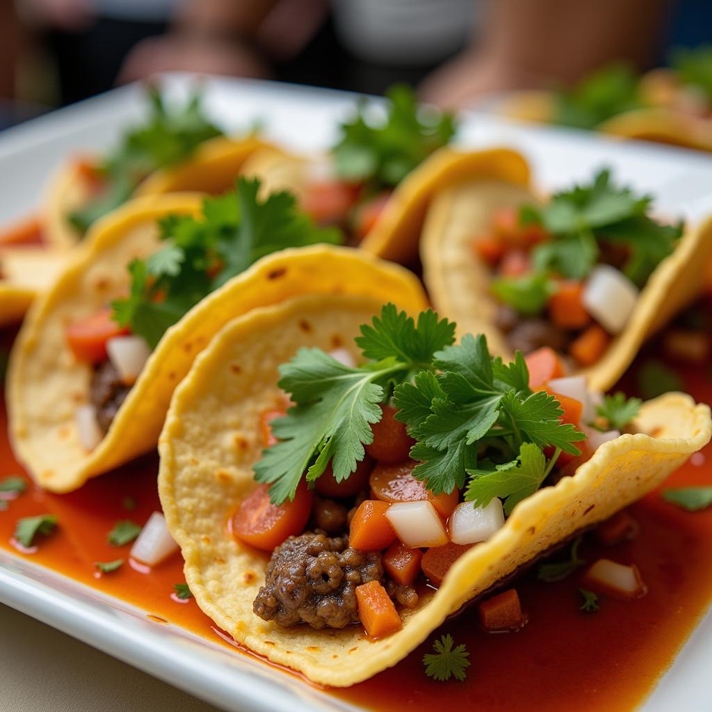 Authentic Mexican Tacos Served at a Catered Event in Roseville