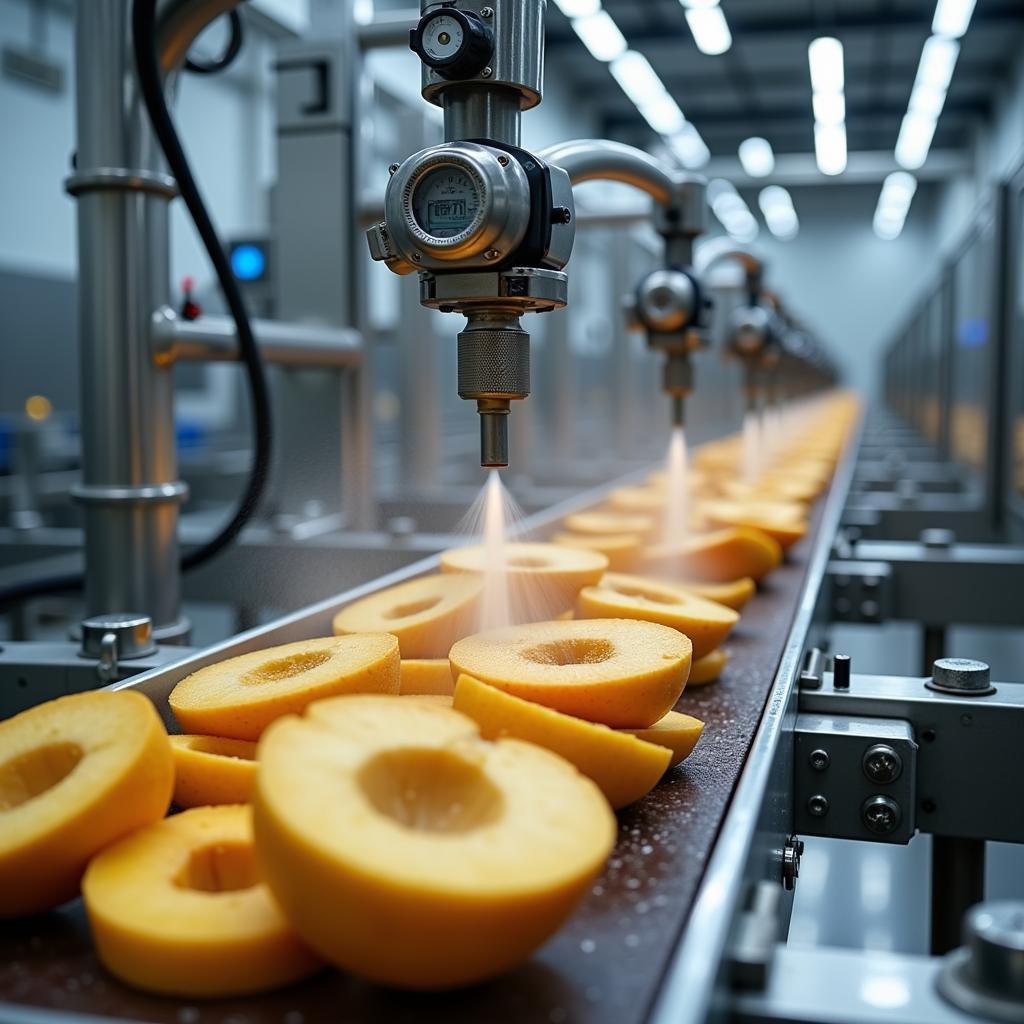 Automated Spray System Fruit Processing