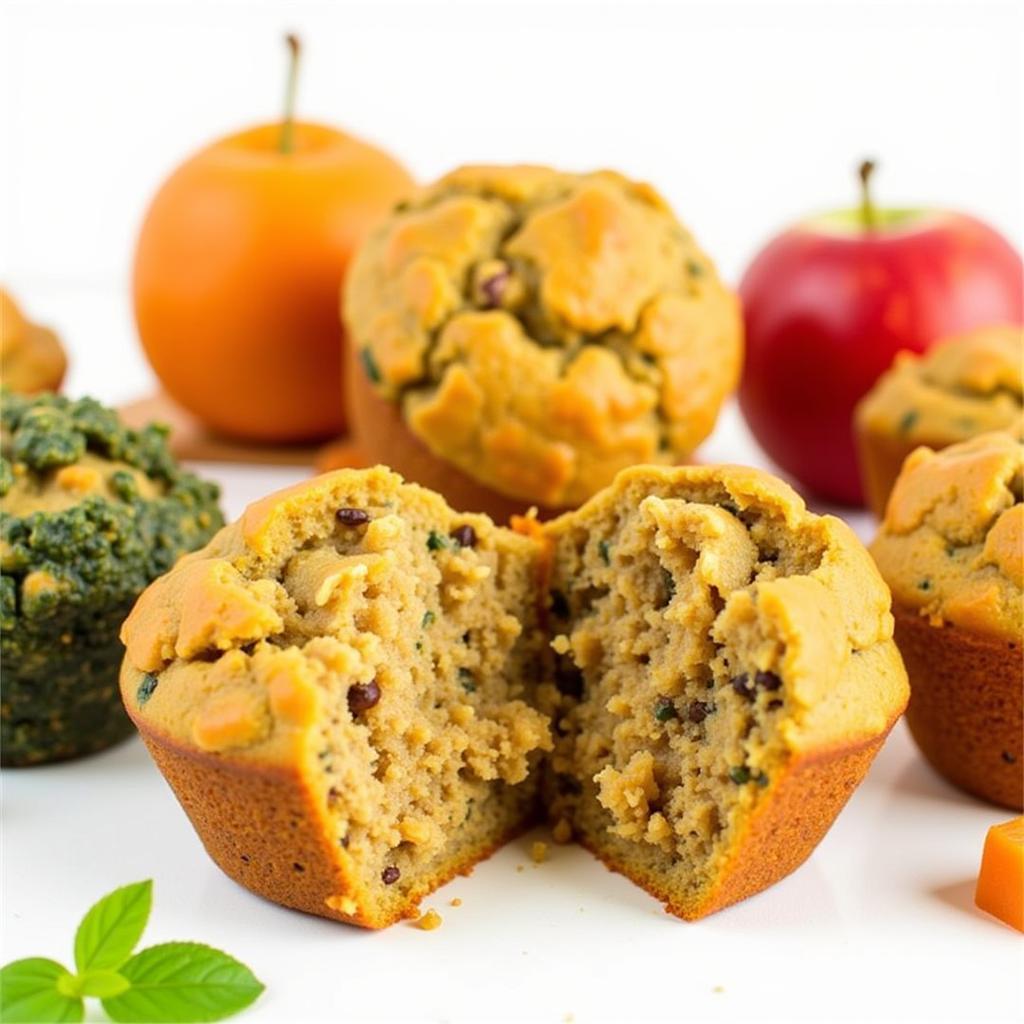 Assortment of baby food muffins