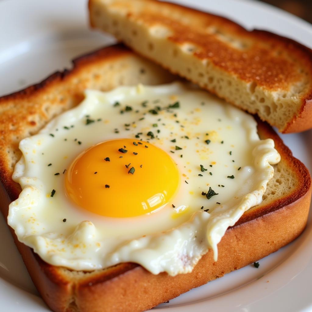 Baked Egg with Toast