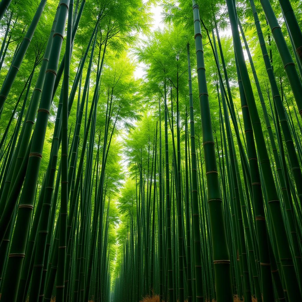 A Lush Bamboo Forest: A Symbol of Sustainable Food