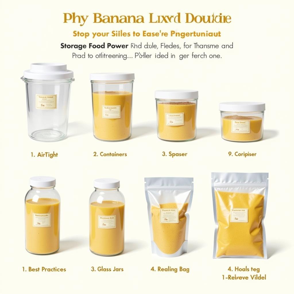 Storing Banana Food Powder