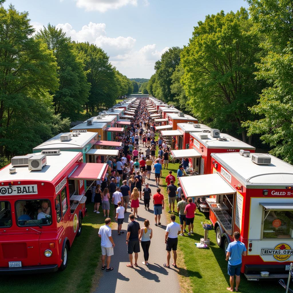 Diverse Cuisine at Barton Orchards Food Truck Festival