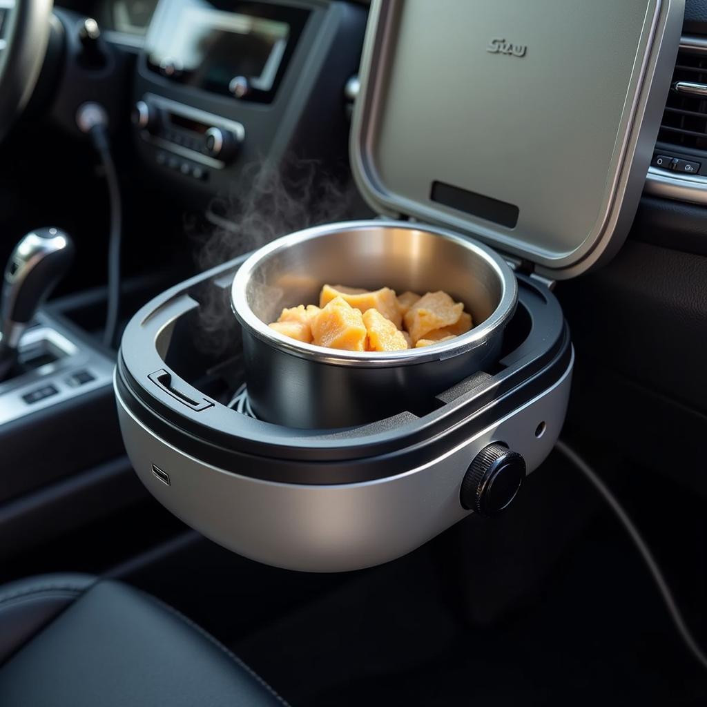 Battery Operated Food Heater for Car Use