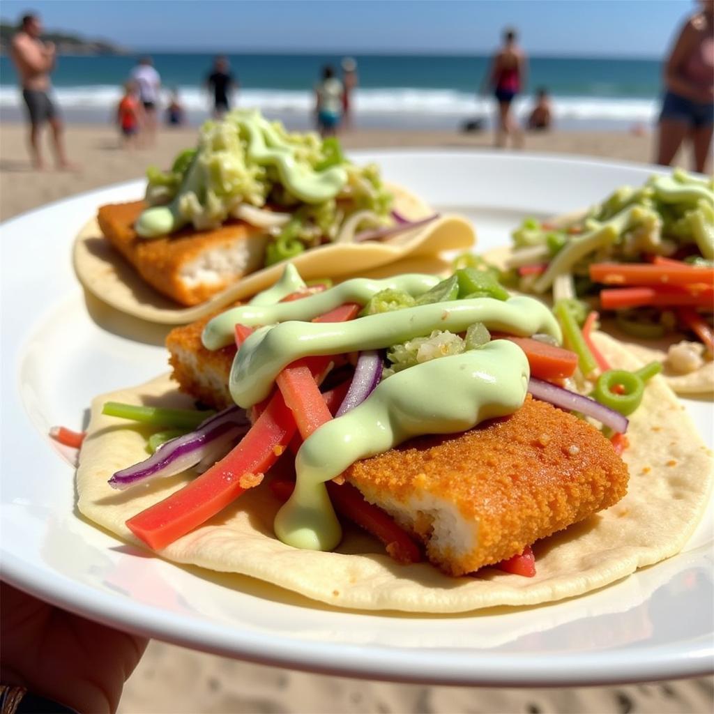 Bayside Undertow Food Truck's Fish Tacos