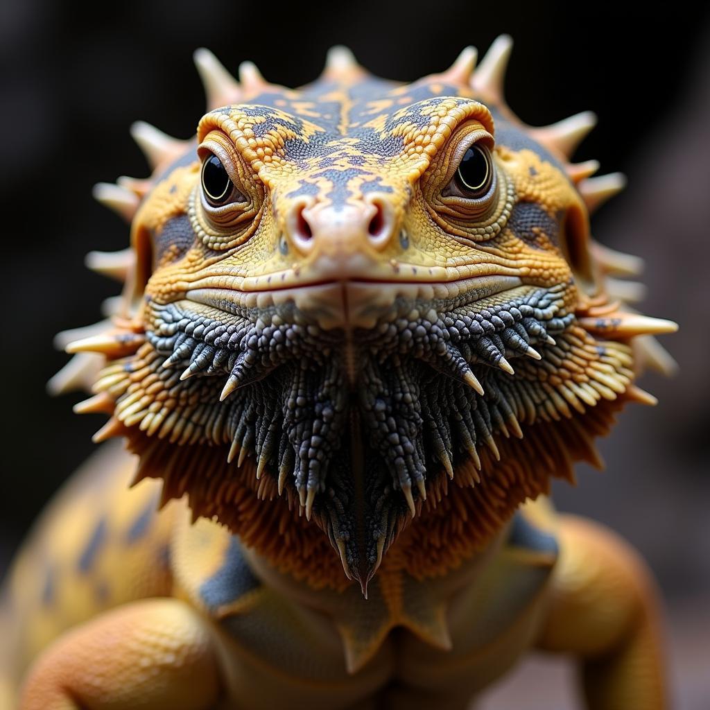 Bearded Dragon Beard Display