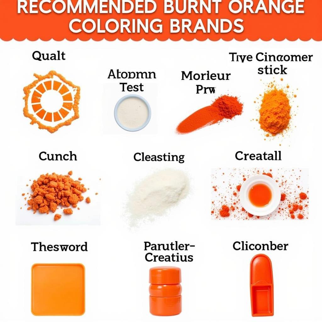 Top Burnt Orange Food Coloring Brands