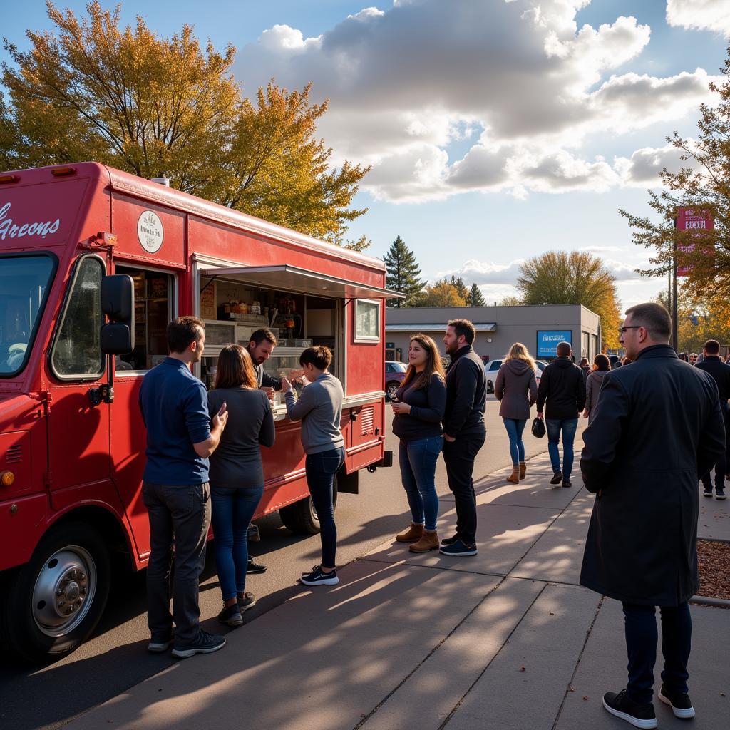 Best food trucks in Arvada, Colorado serving customers