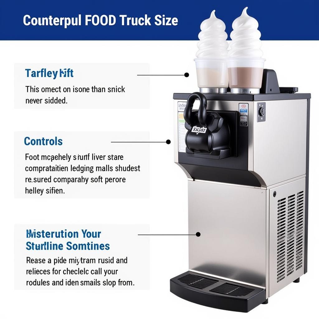 Compact Countertop Soft Serve Machine for Food Truck