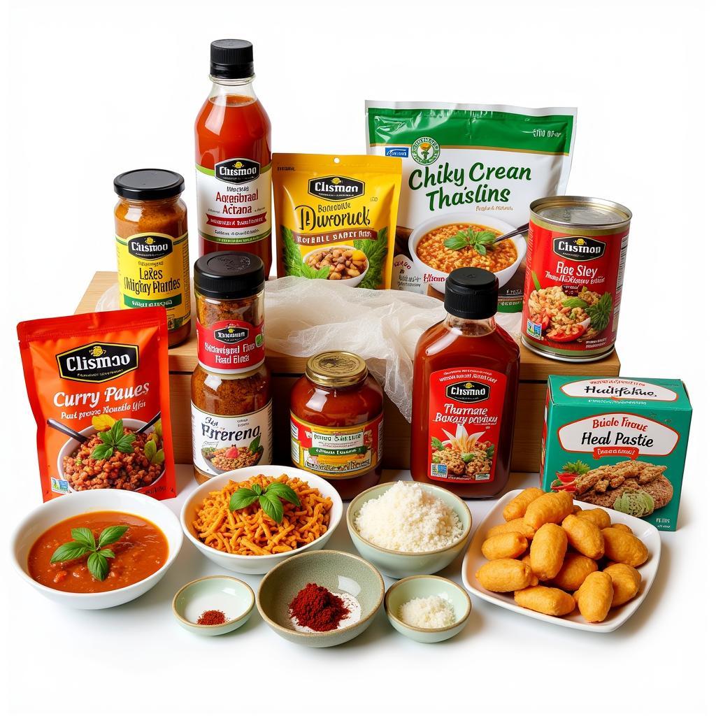 Wide selection of Thai food products available in an online store