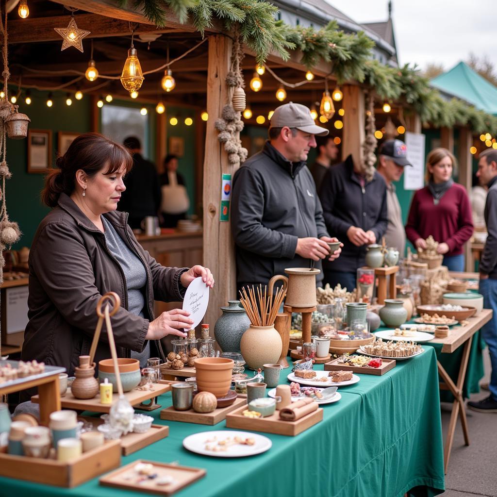 Local artisans at a Billings MT holiday festival