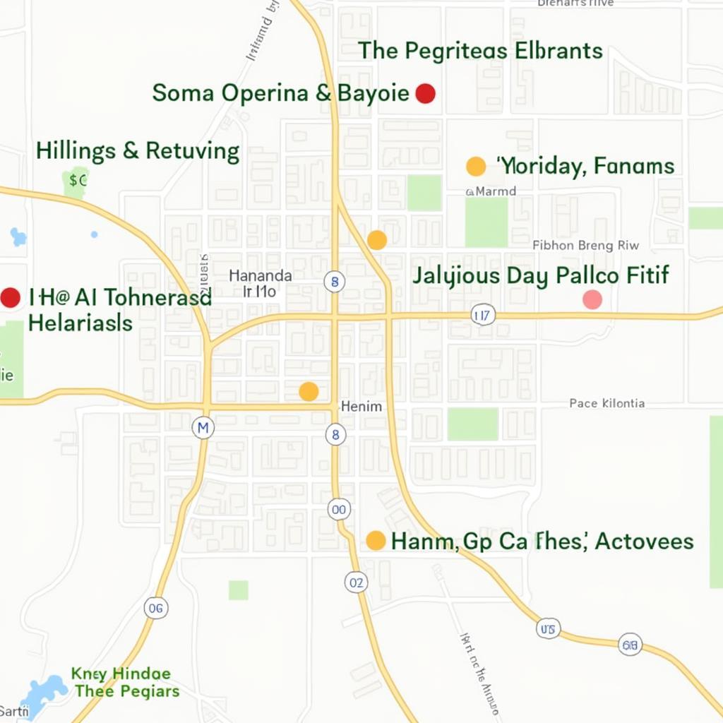 Map of Billings MT holiday festival locations