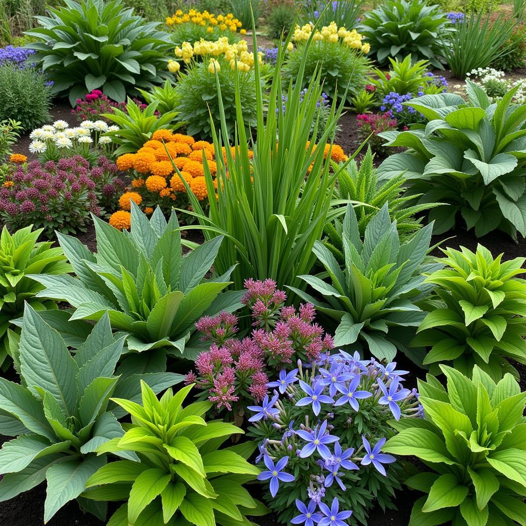 Diverse Plant Life in a Biologic Food Plot