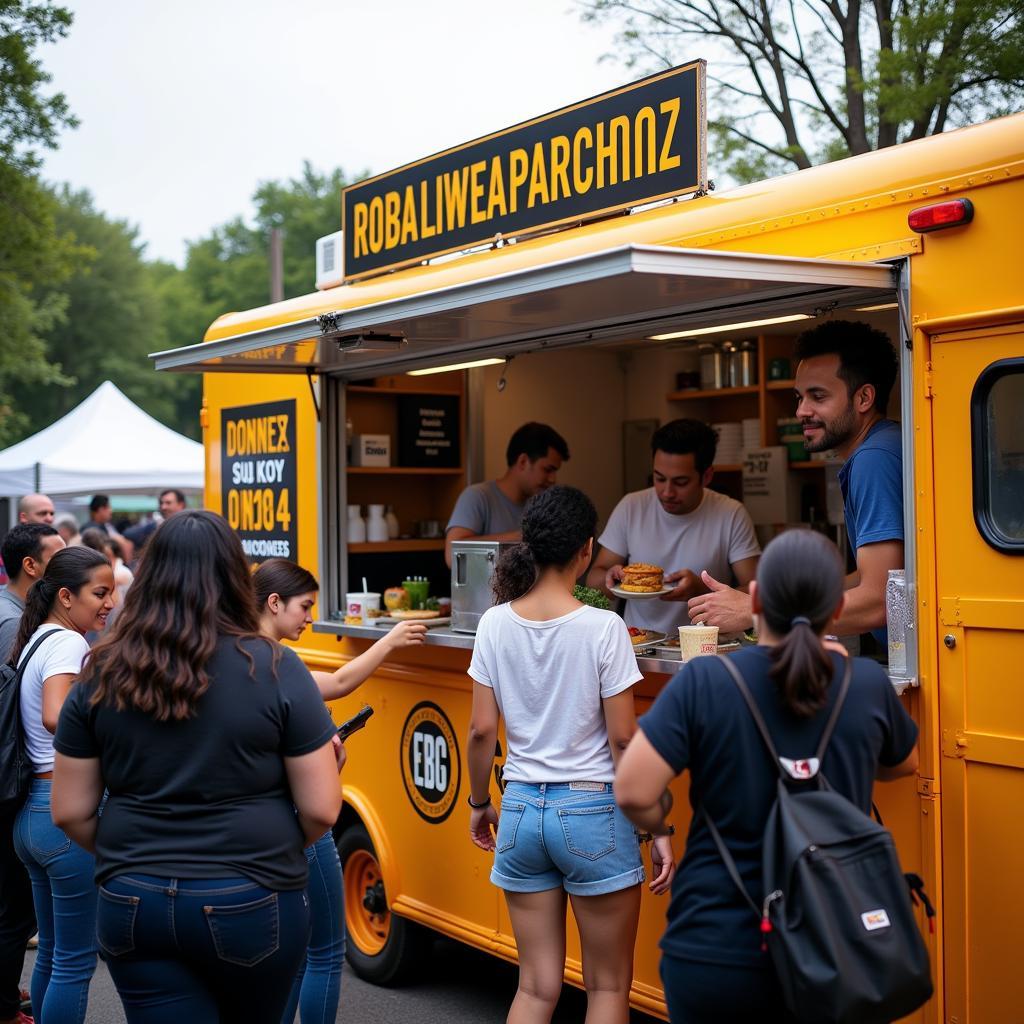 Black Owned Food Truck at a Local Festival