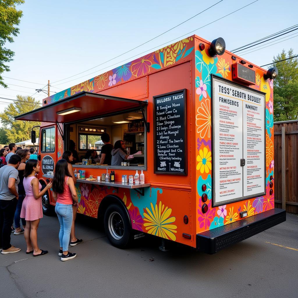 Example of a Blasian Fusion Food Truck