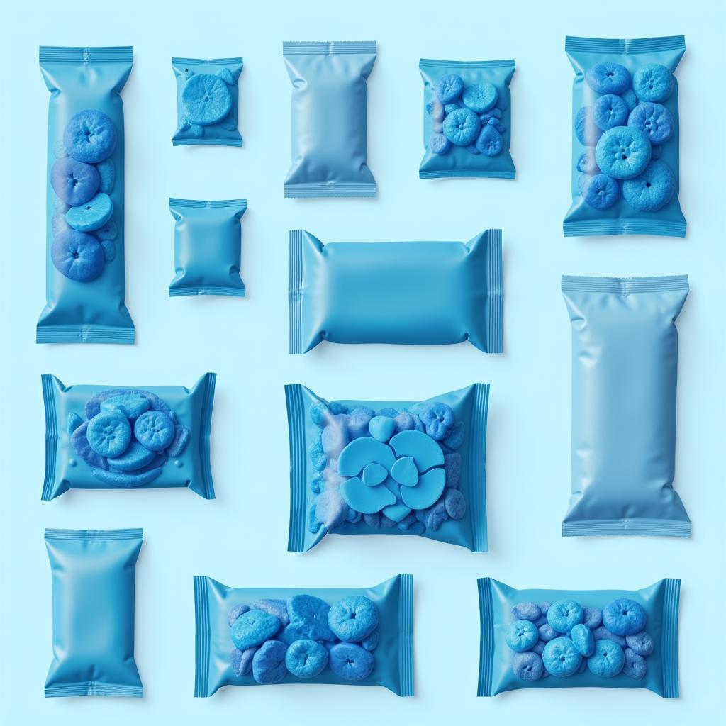 Examples of Blue Food Packaging