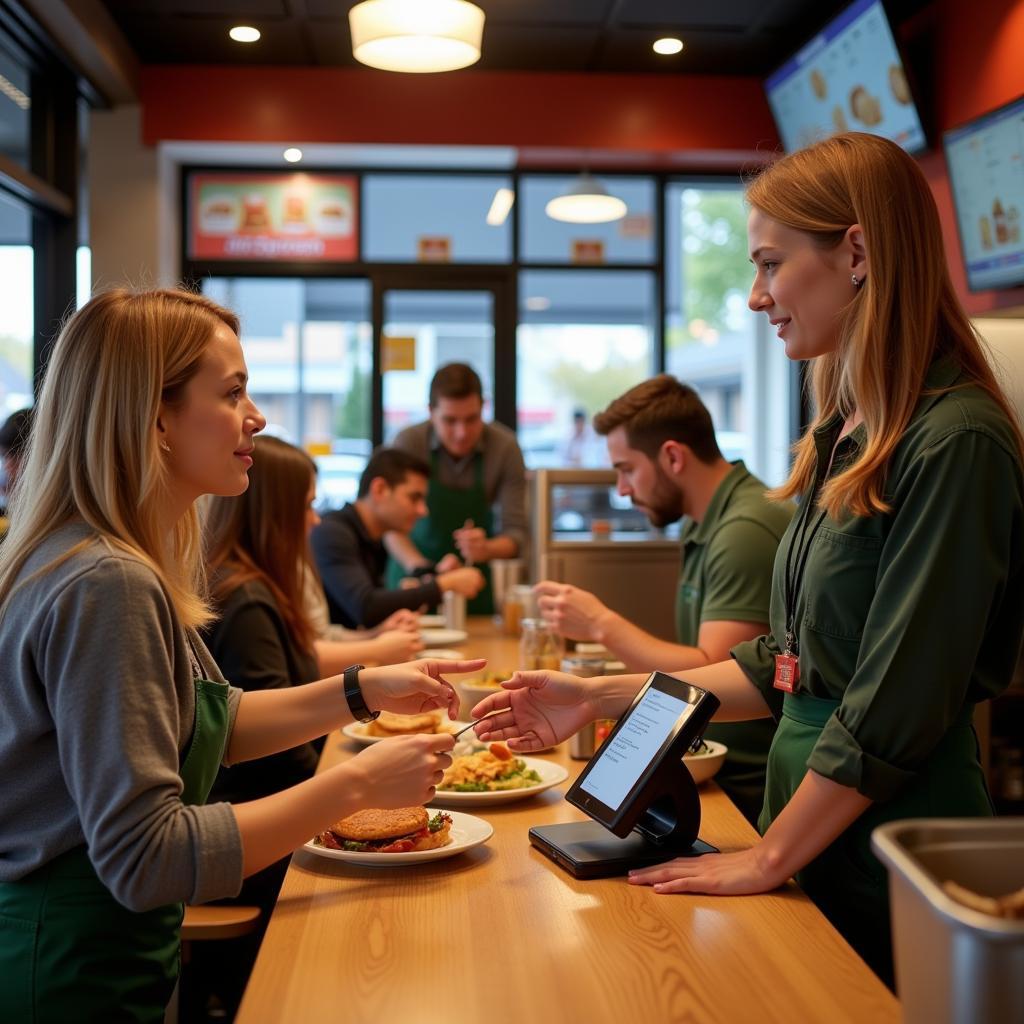 Restaurant Staff and Borne de Commande