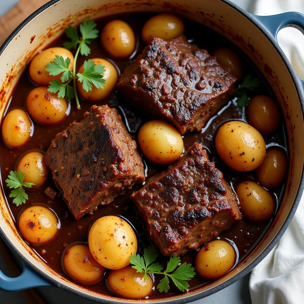 Braised Beef Short Ribs with Potatoes