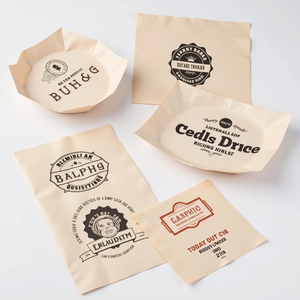 Branded food tray liners for effective marketing