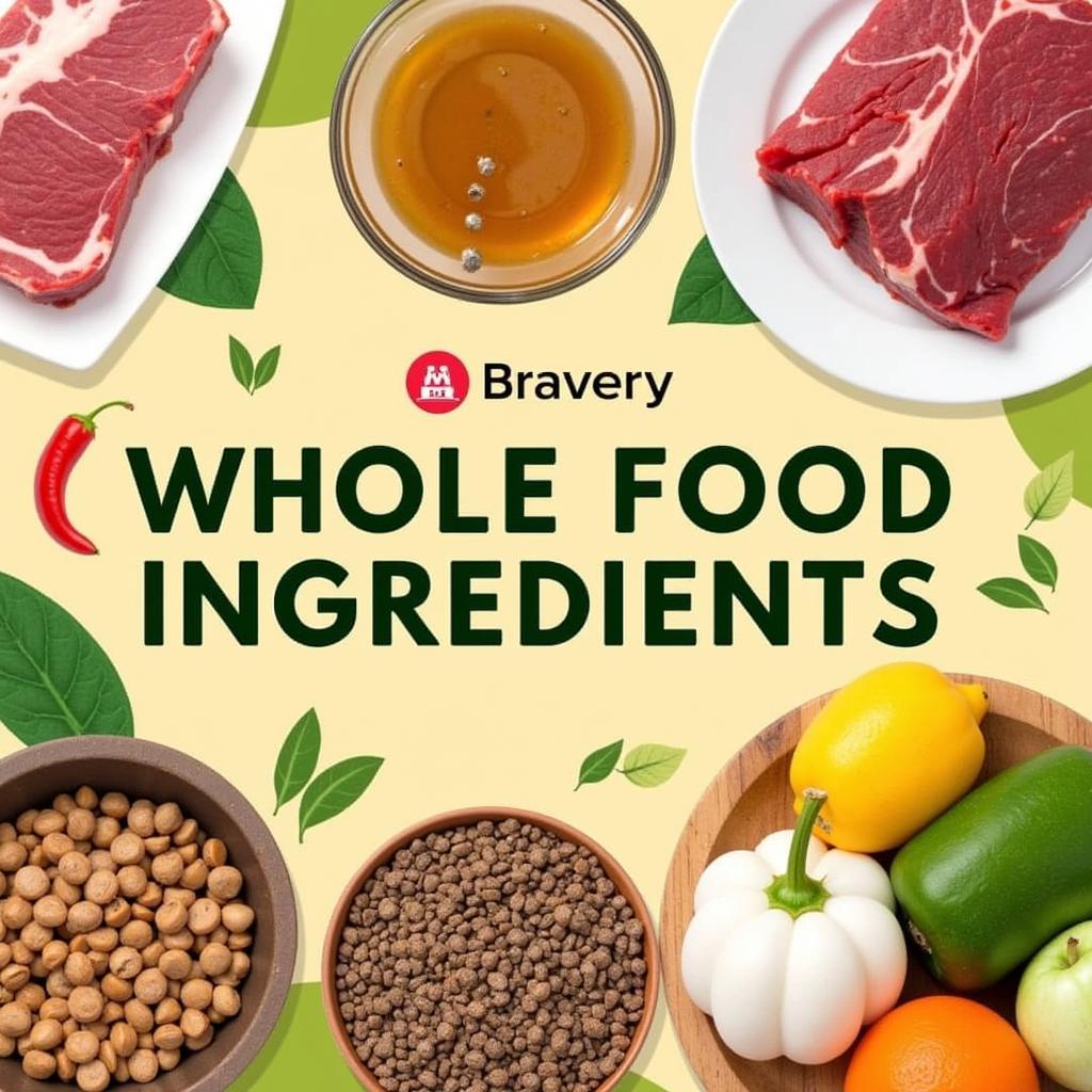 Fresh Ingredients in Bravery Dog Food