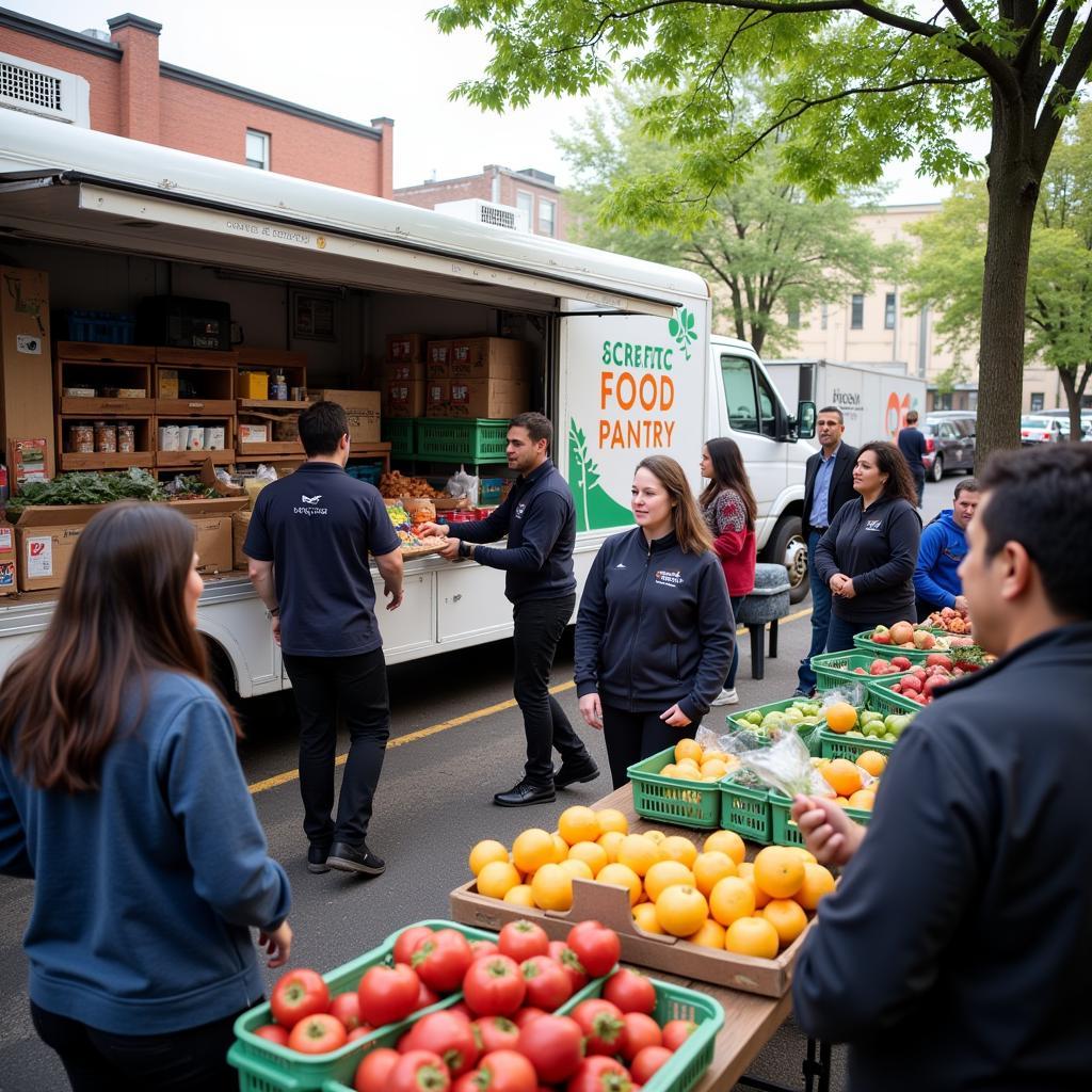 Bronx Mobile Food Pantry Distribution in 10468