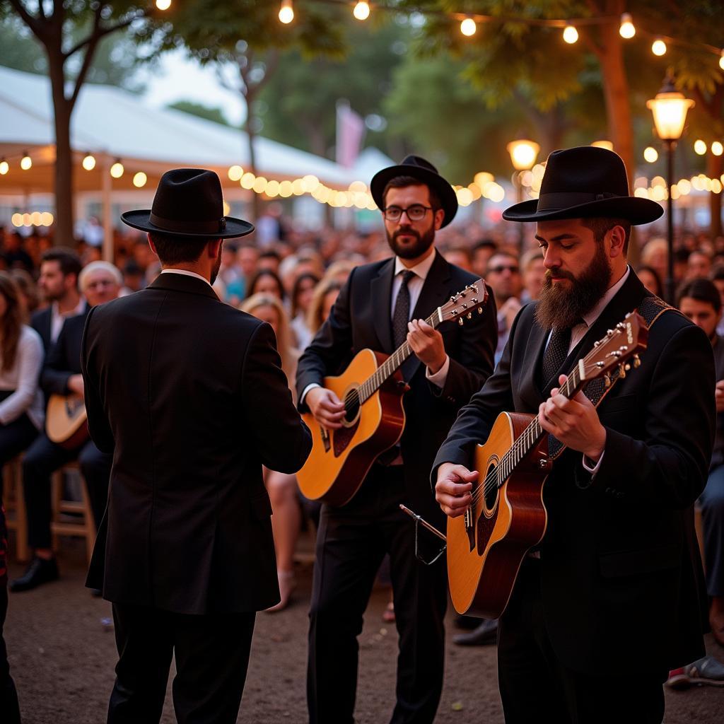 Traditional music performance at the Bubbies Jewish Food Festival