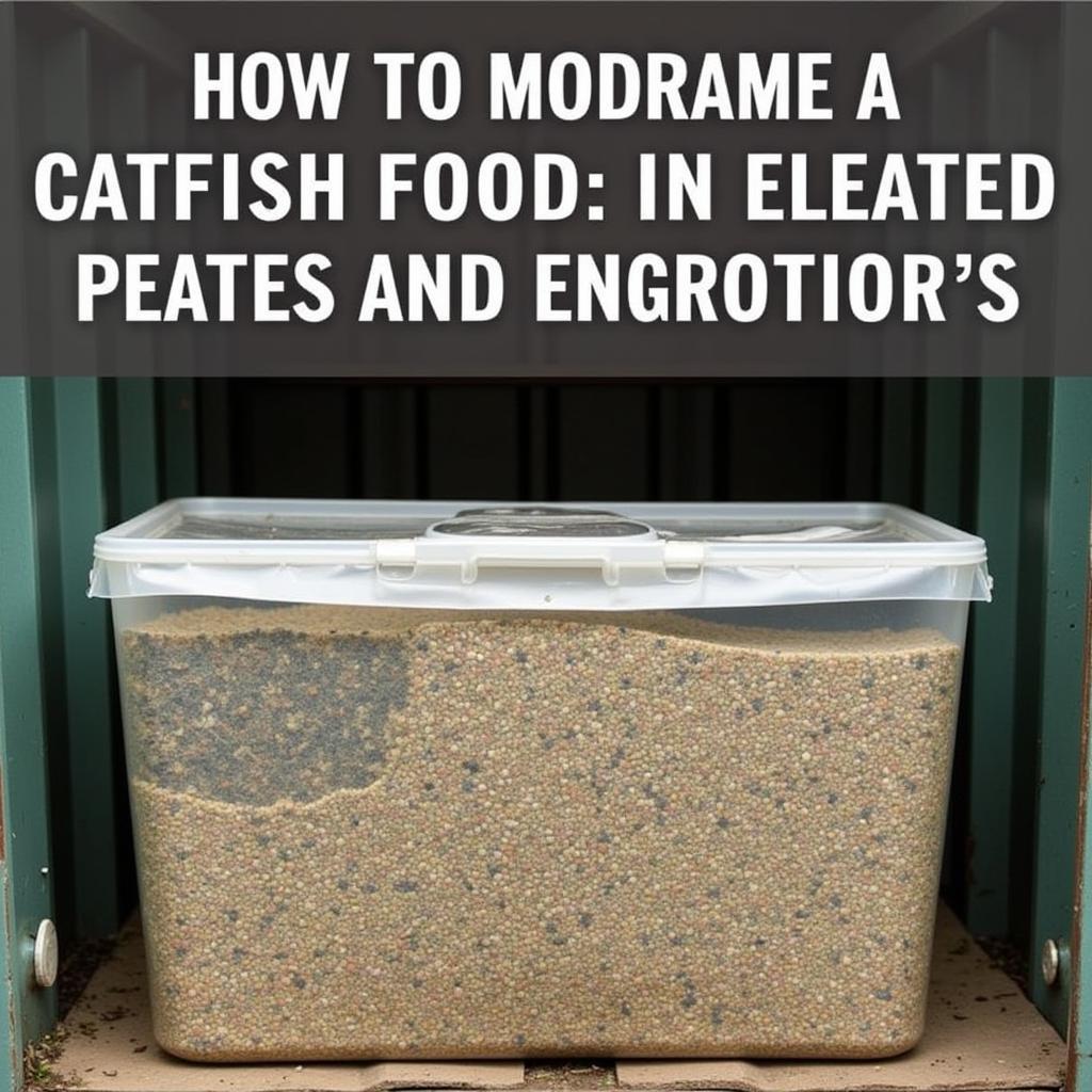 Storing Bulk Catfish Food