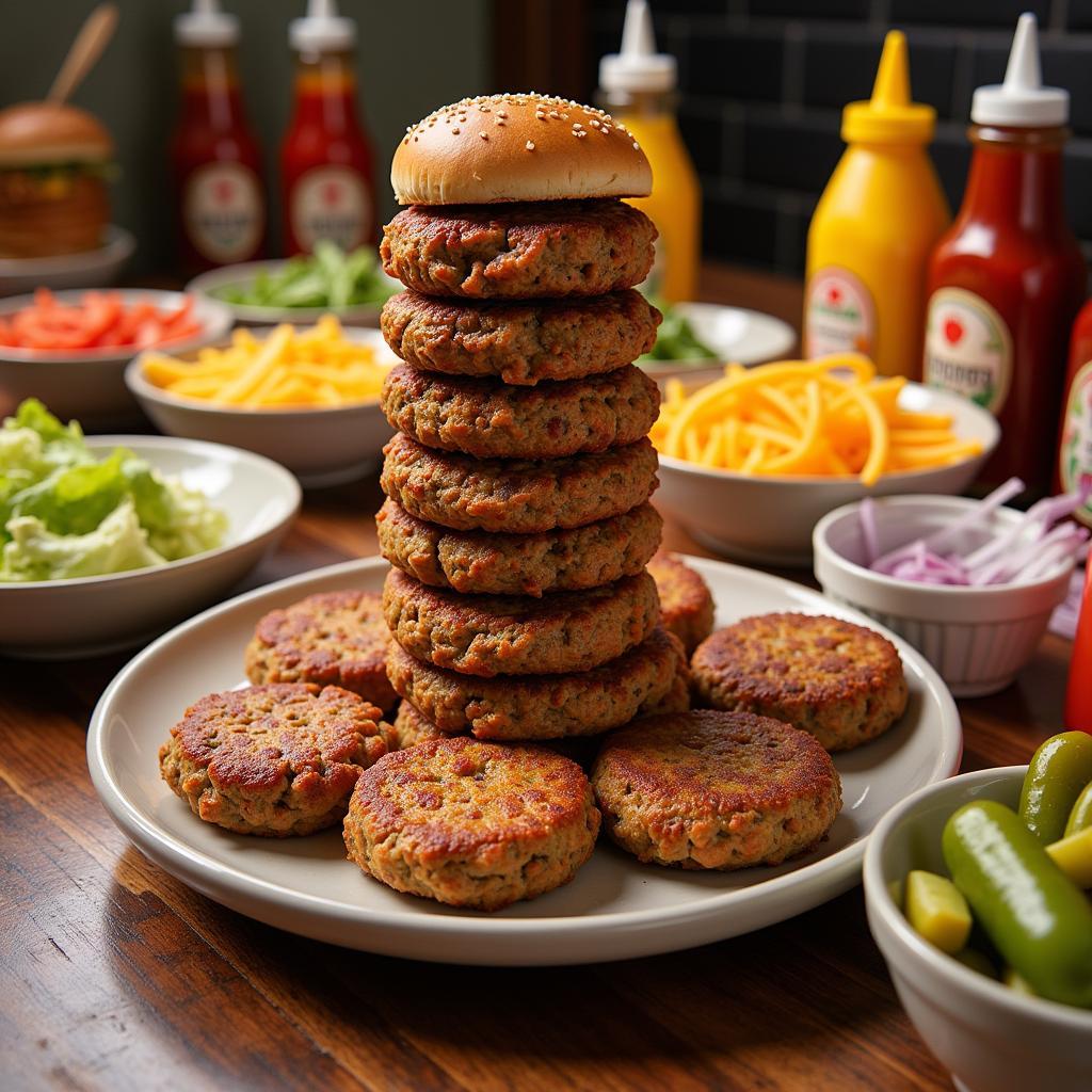 A Delicious DIY Burger Bar Spread