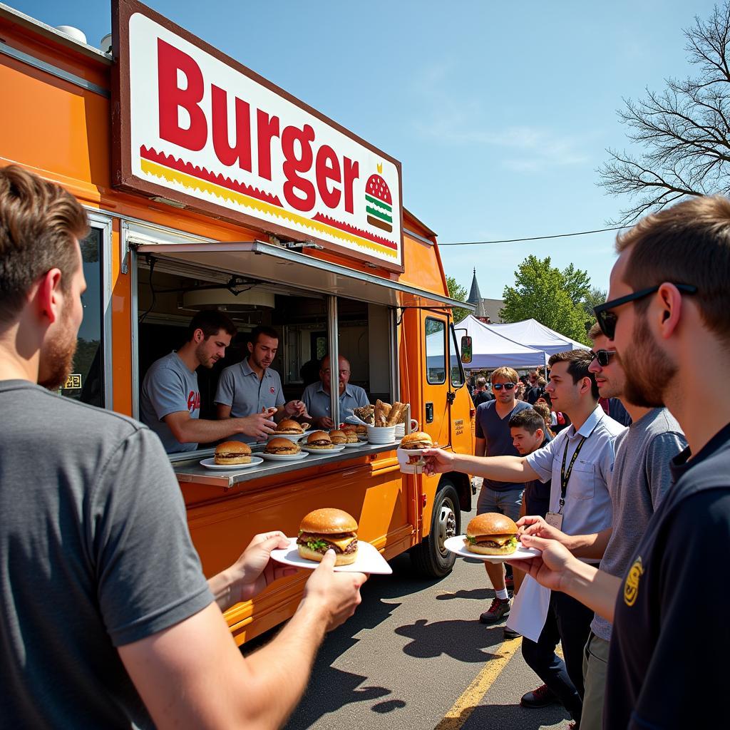 Burger Bistro Food Truck at a Local Event