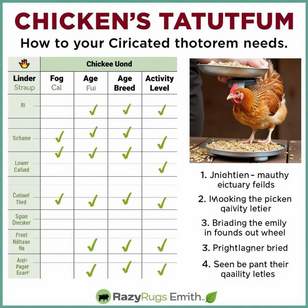 Estimating Chicken Feed Requirements