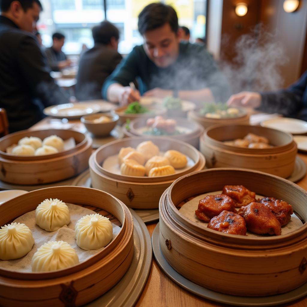 Cantonese Dim Sum Spread in Fresh Meadows