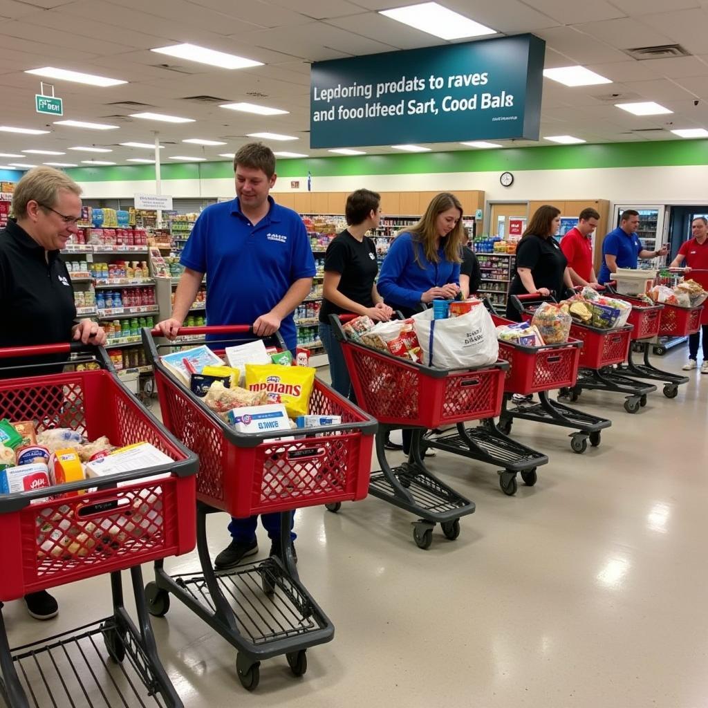 Food Drive at Local Supermarket