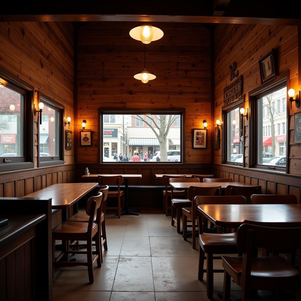 Rustic and Inviting Caps Food Shack Interior