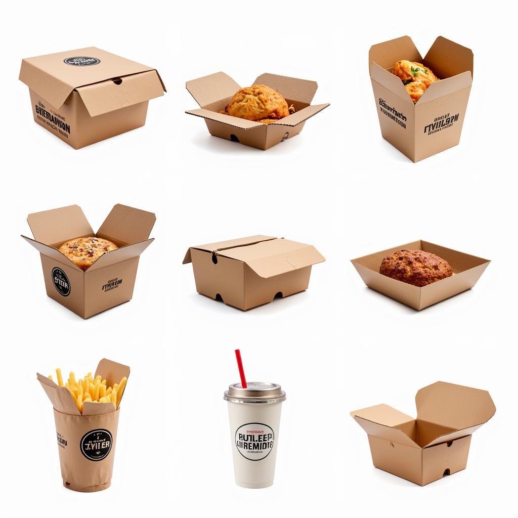 Cardboard food containers for various uses