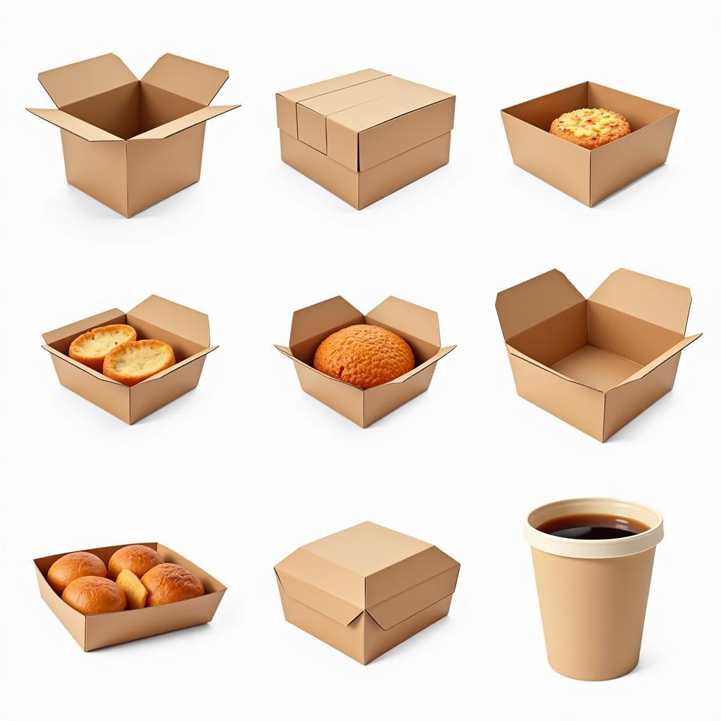 Variety of Cardboard Food Packaging Options