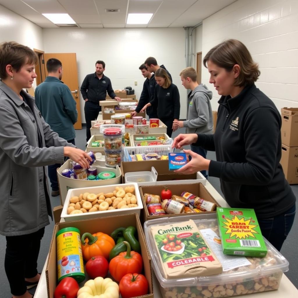 Volunteers at a Carthage, NY, Food Pantry