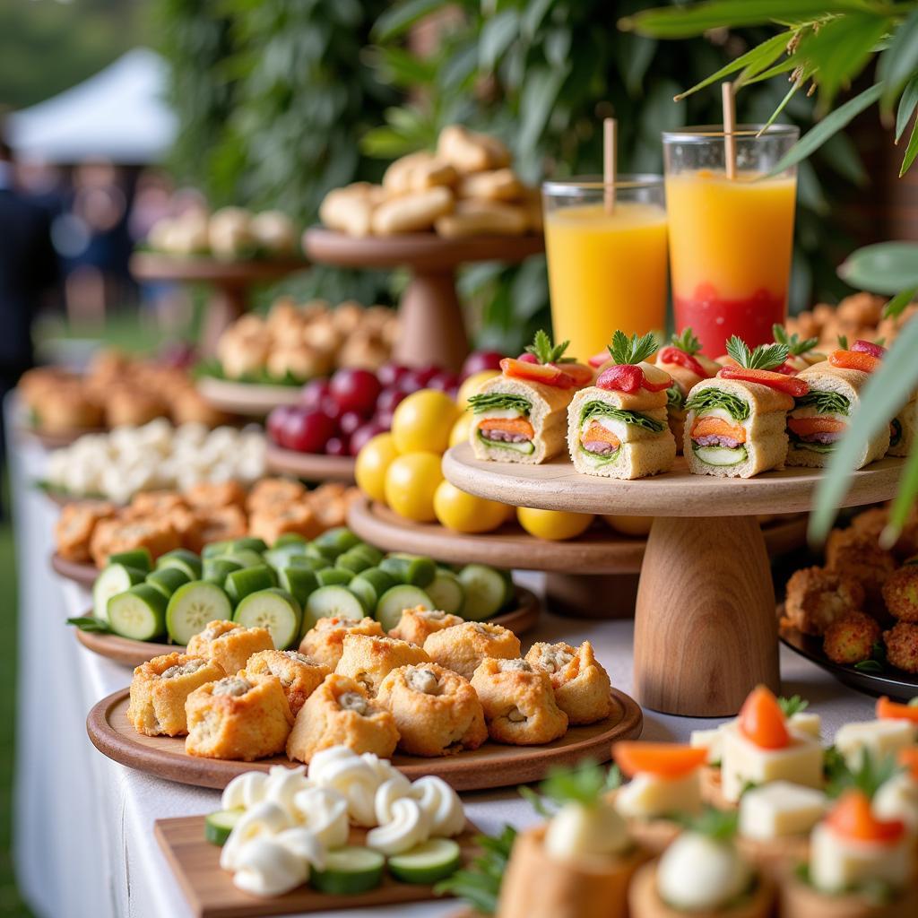 Catering Display Stands at an Event