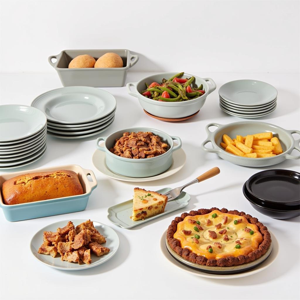 Ceramic bakeware and serving dishes for a perfect meal