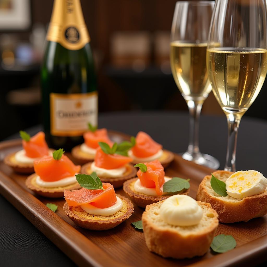 Champagne and Canape Pairing