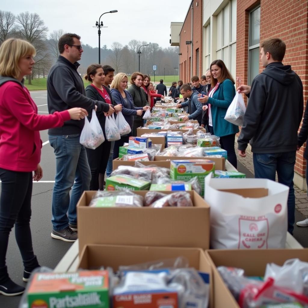 Food Distribution at the Chapel Hill Food Bank